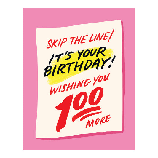 Window Ad Birthday Card