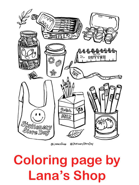 2026 Coloring Page By Lana's Shop